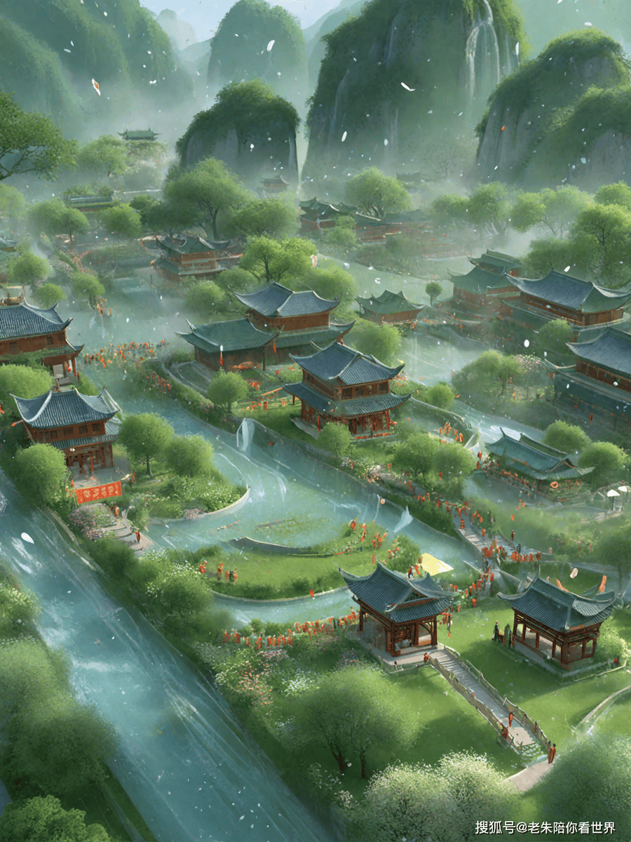 国韵古风插画丨天青色等烟雨,而我在等你