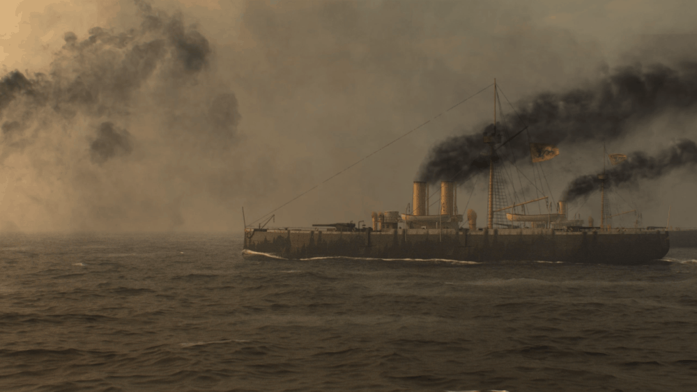 不敌日军,定远舰沉入海底然而,好景不长的是,洋务运动的发展很快便