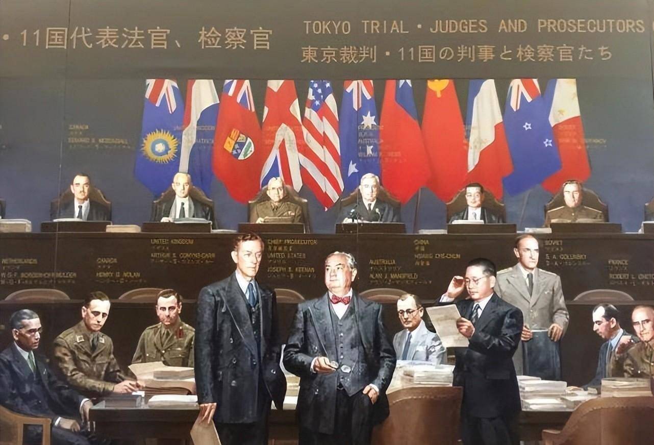 东京审判油画据统计远东国际军事法庭从1946年5月3日至1948年11月12日