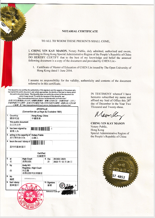 商标证书自由销售证书要海牙认证_进行_相关_文件