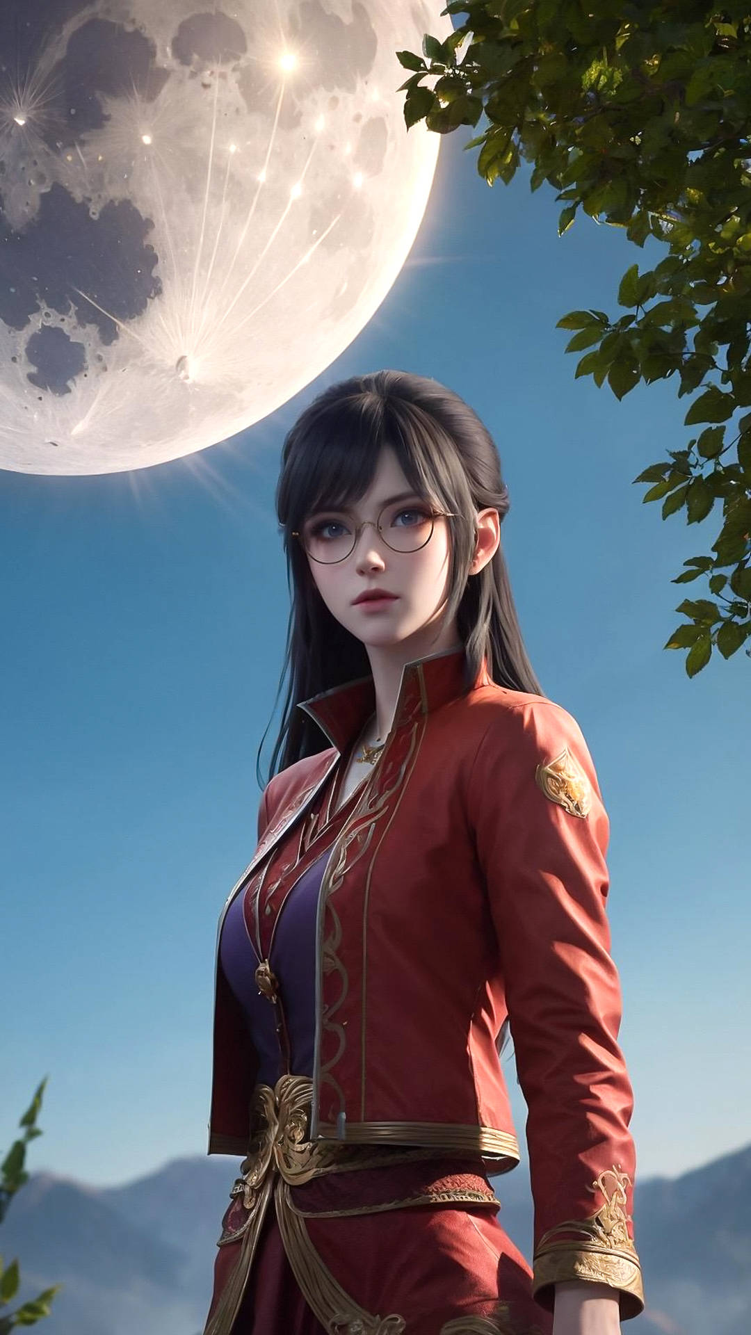 叶欣蓝AI高清手机壁纸:丹塔叶家大长老叶重的孙女-搜狐大视野-搜狐新闻