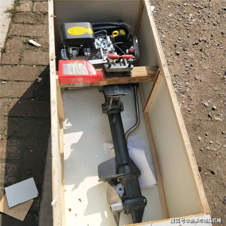 大功率电动推进器 9马力汽油木船外挂机 多档位小型船铁皮船浆机_船用