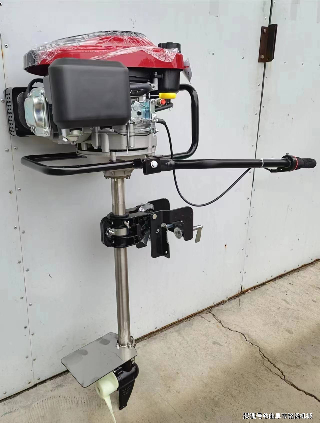 四冲程汽油船用推进器 电启动带倒挡外挂机 橡皮艇用船外机配件_动力