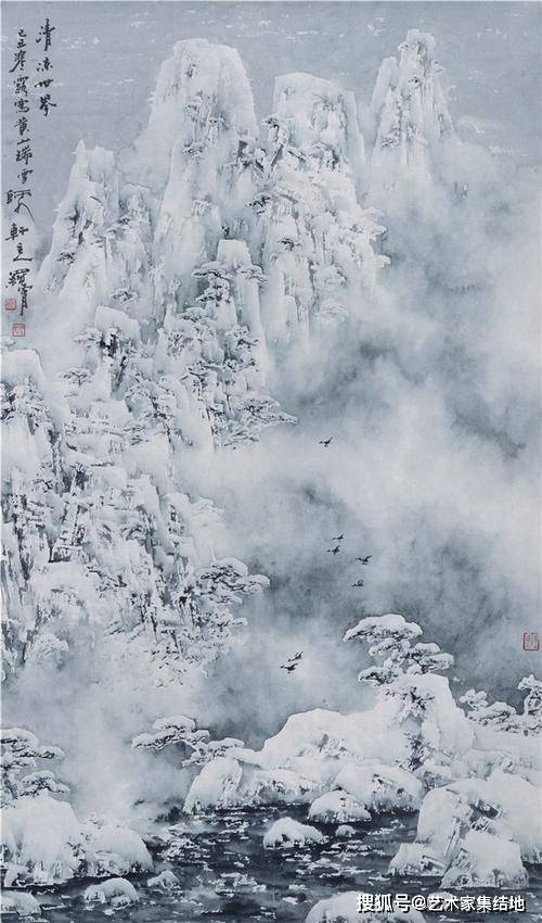 著名画家赵春秋百幅雪景山水画的魅力解读