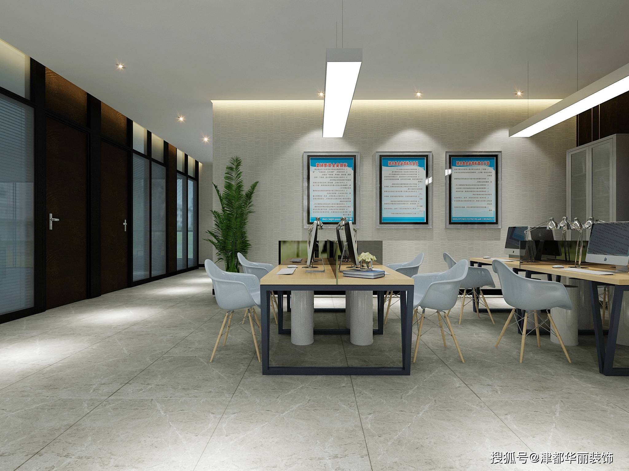 银川装修公司|津都华丽|银川森茗办公室装修设计方案鉴赏_工作_员工