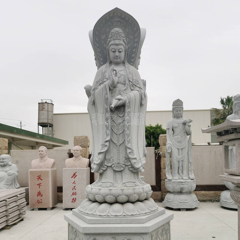 石雕观音佛像可以摆放在自家庭院吗?_人们_意义_寺庙