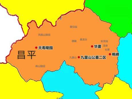 昌平区乡镇地图 边界图片