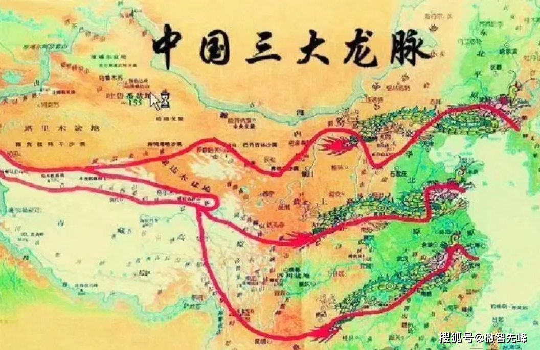 中国山脉地图背诵口诀图片