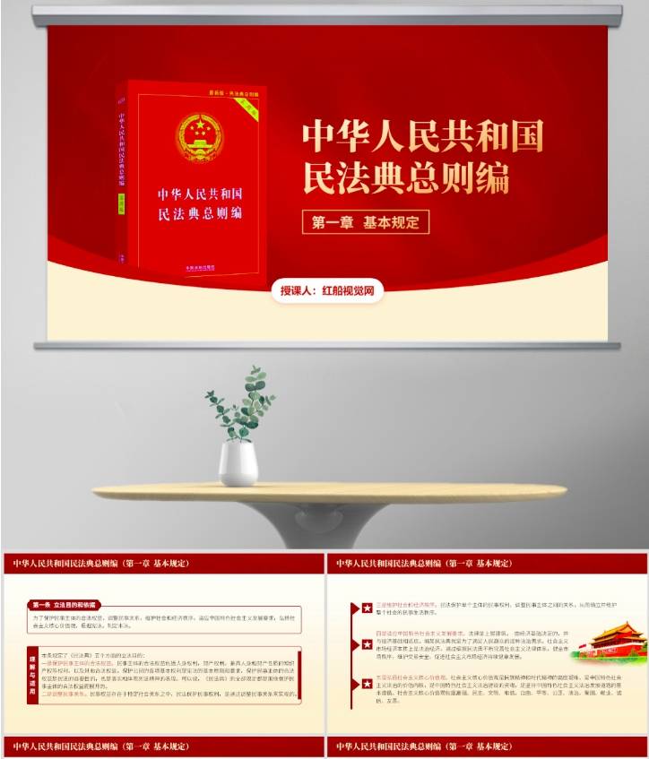 详细解读民法典总则第一章基本规定ppt