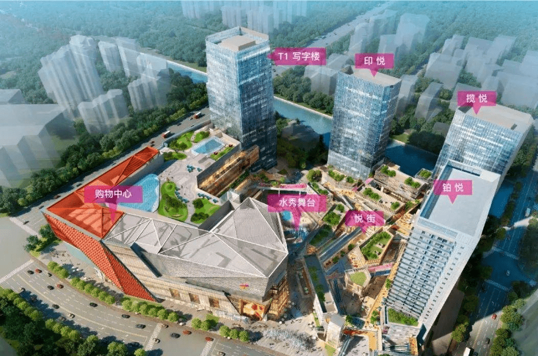 杭州大悦城,主城中心约50万方商贸旅游综合体,被国家旅游局评定为全国