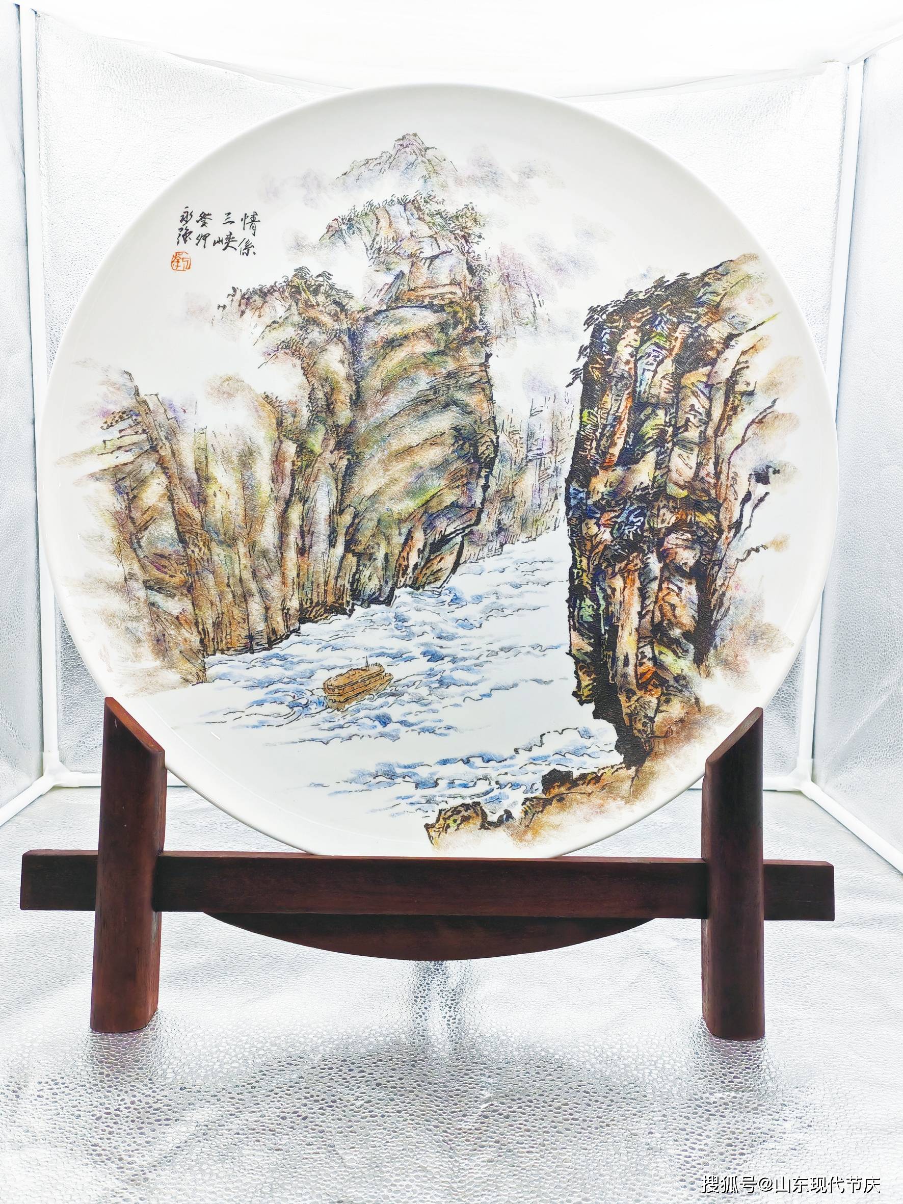 艺术刘永强刻瓷盘艺术欣赏