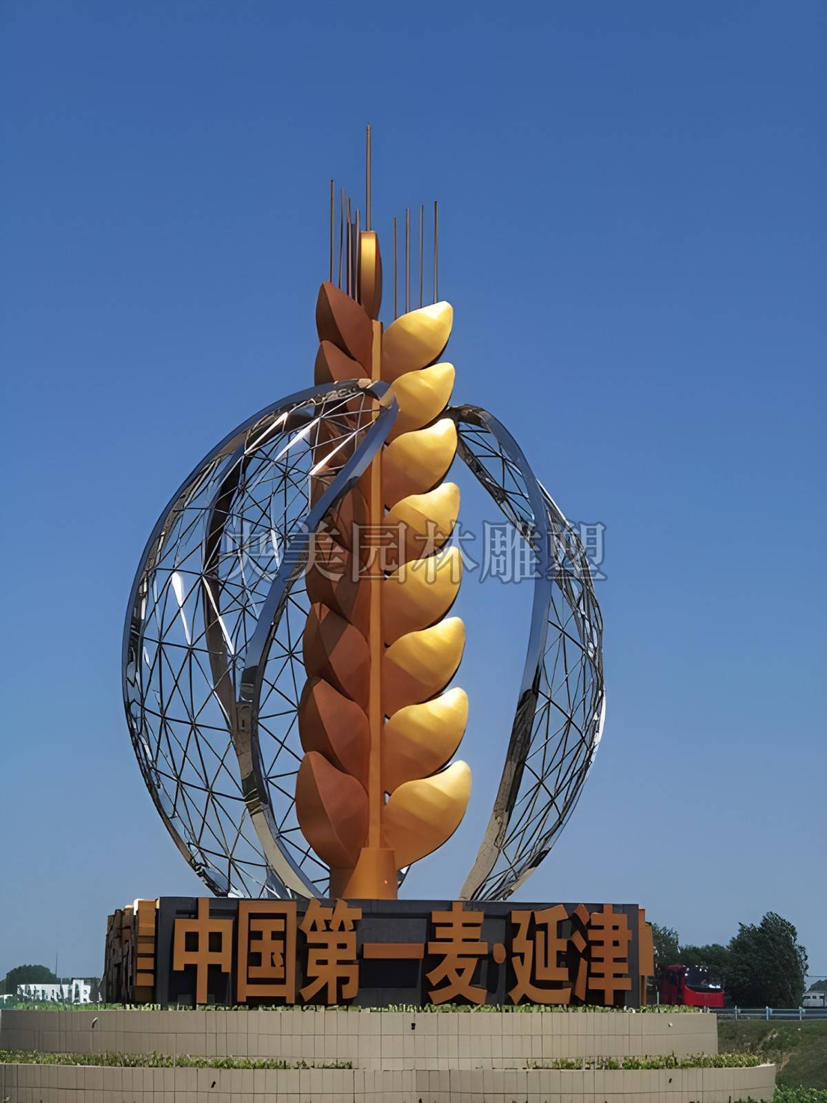 不锈钢麦穗景观农作物雕塑