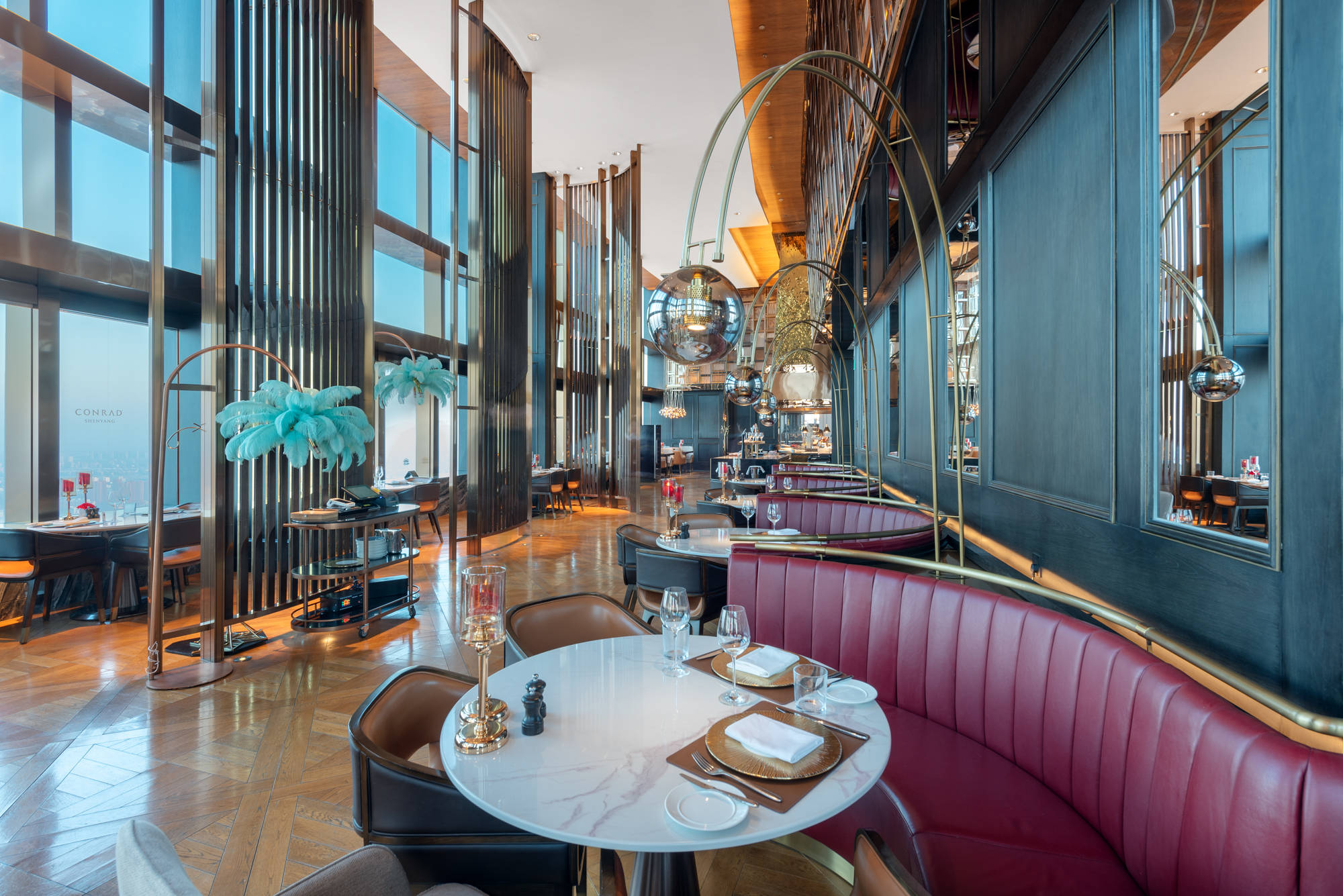 探索沈阳云端康莱德,览尽盛京繁华与优雅!_餐厅_东北_酒店设计