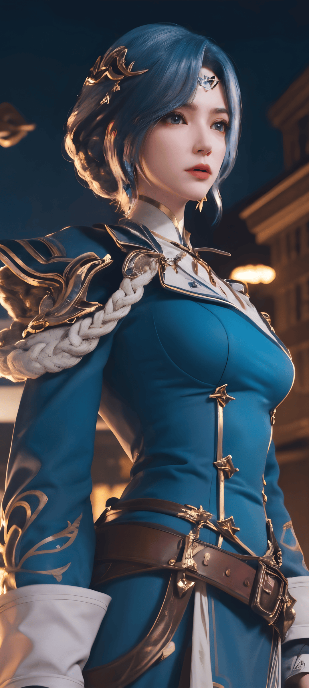 《神印王座》国漫女神AI绘画分享:月夜与蓝妍雨_女儿_龙皓晨_壁纸