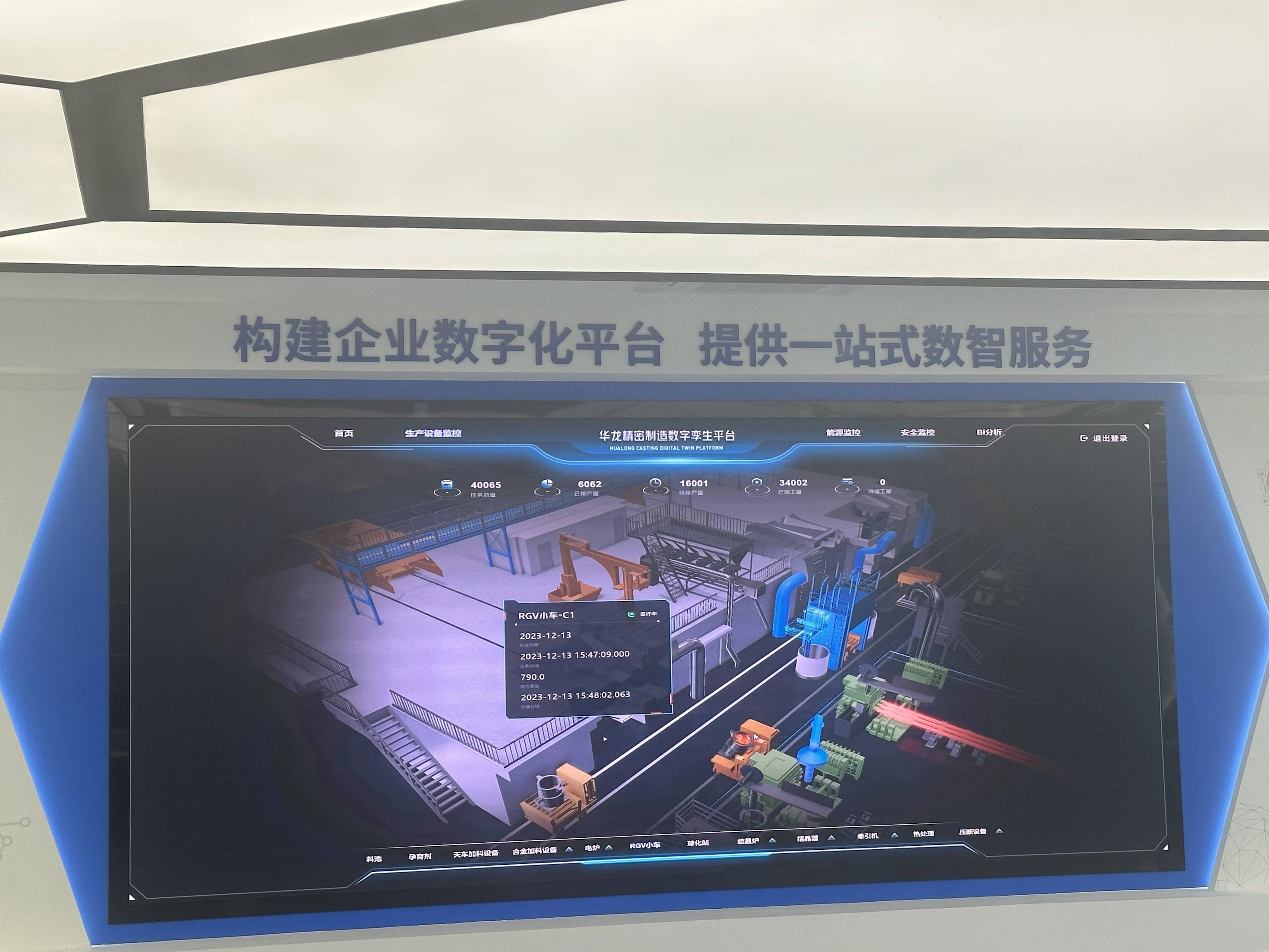 铸造工厂生产数据可视化平台