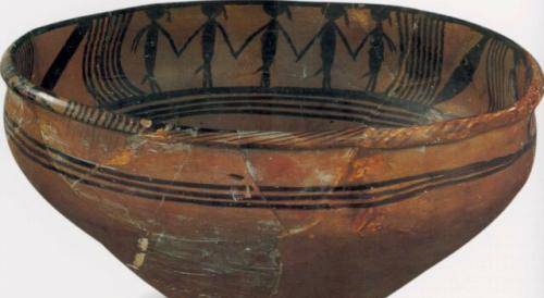 原创考古甘肃史前房址的交胫图男人腰间别的棍答案让人困惑