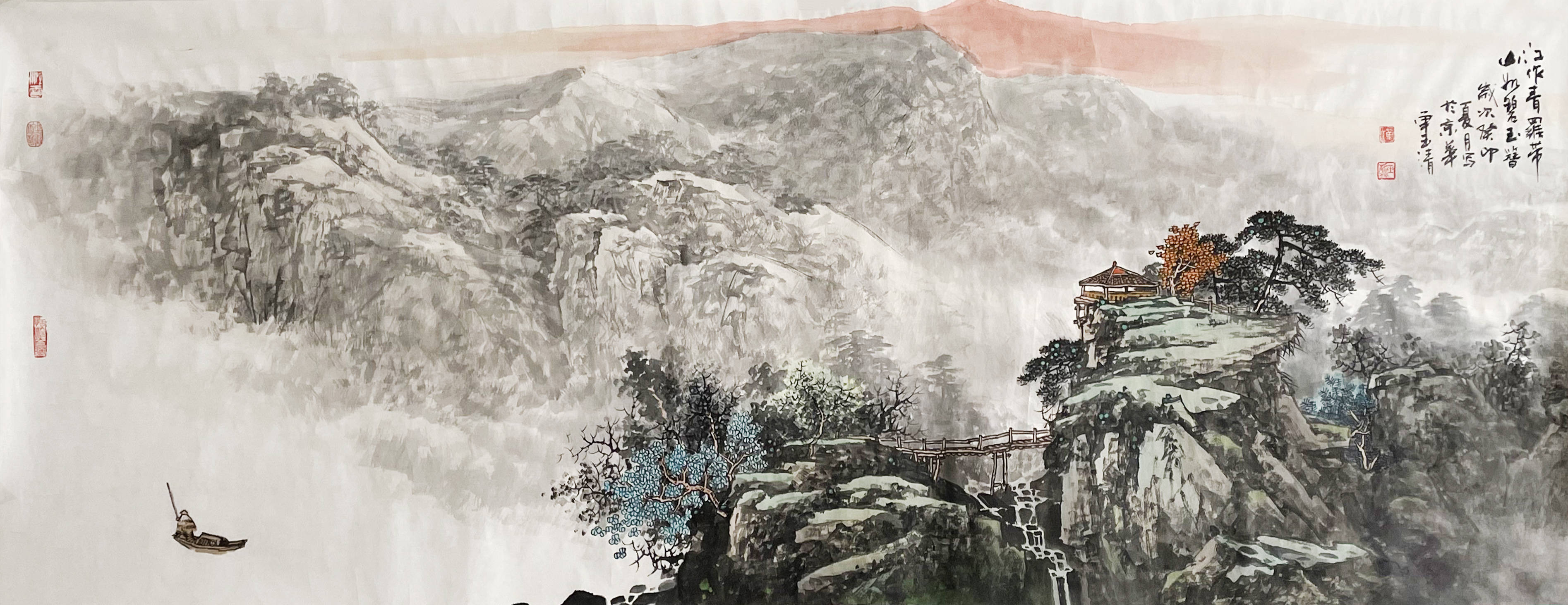 艺术分享—山水画家单玉清_中国_作品展_美术家协会