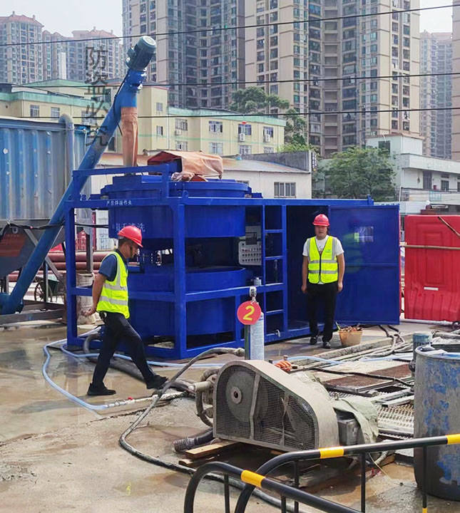 全自动智能化地面注浆站螺旋上料高速制浆注浆站移动式集成式制浆站