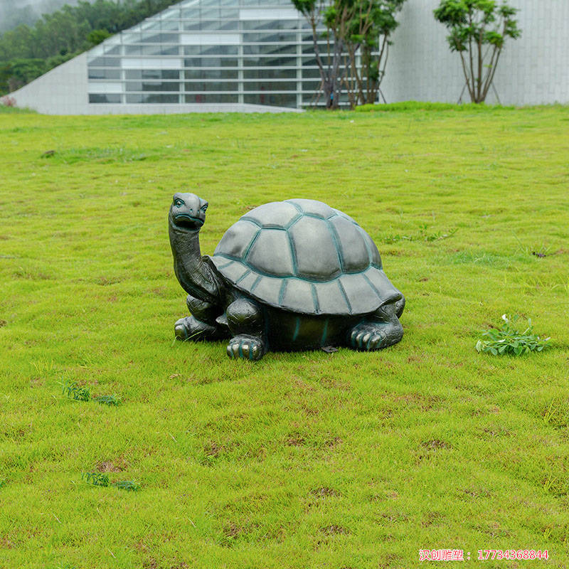 玻璃钢仿铜乌龟摆件雕塑 户外草坪仿真动物小品_文化_自然环境_质感