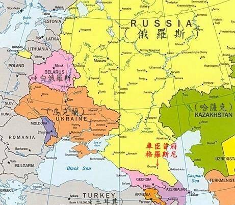 第一次车臣战争地图图片