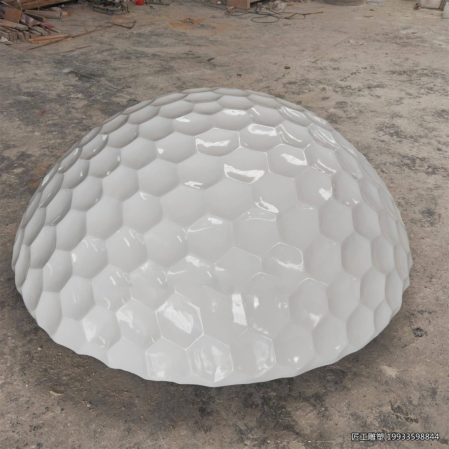 玻璃钢高尔夫球模型雕塑 仿真运动器材造型摆件