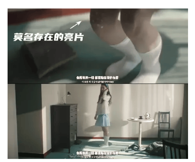 有人只露出穿着白袜的双脚,与lolita电影中的场景不谋而合;有人尝试