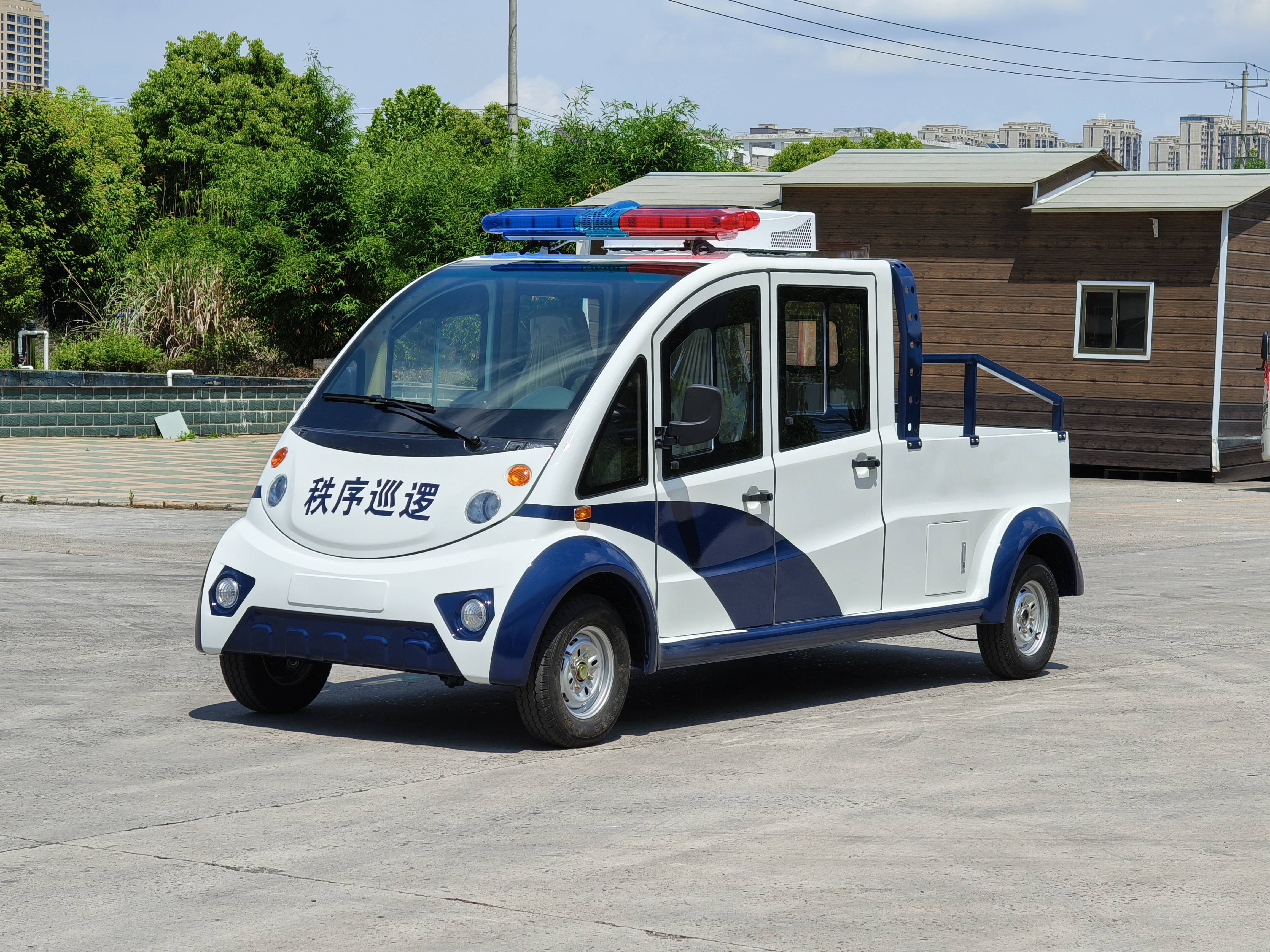 电动安保巡逻车,操控简便,乘坐舒适,质量有保障,现货速达!
