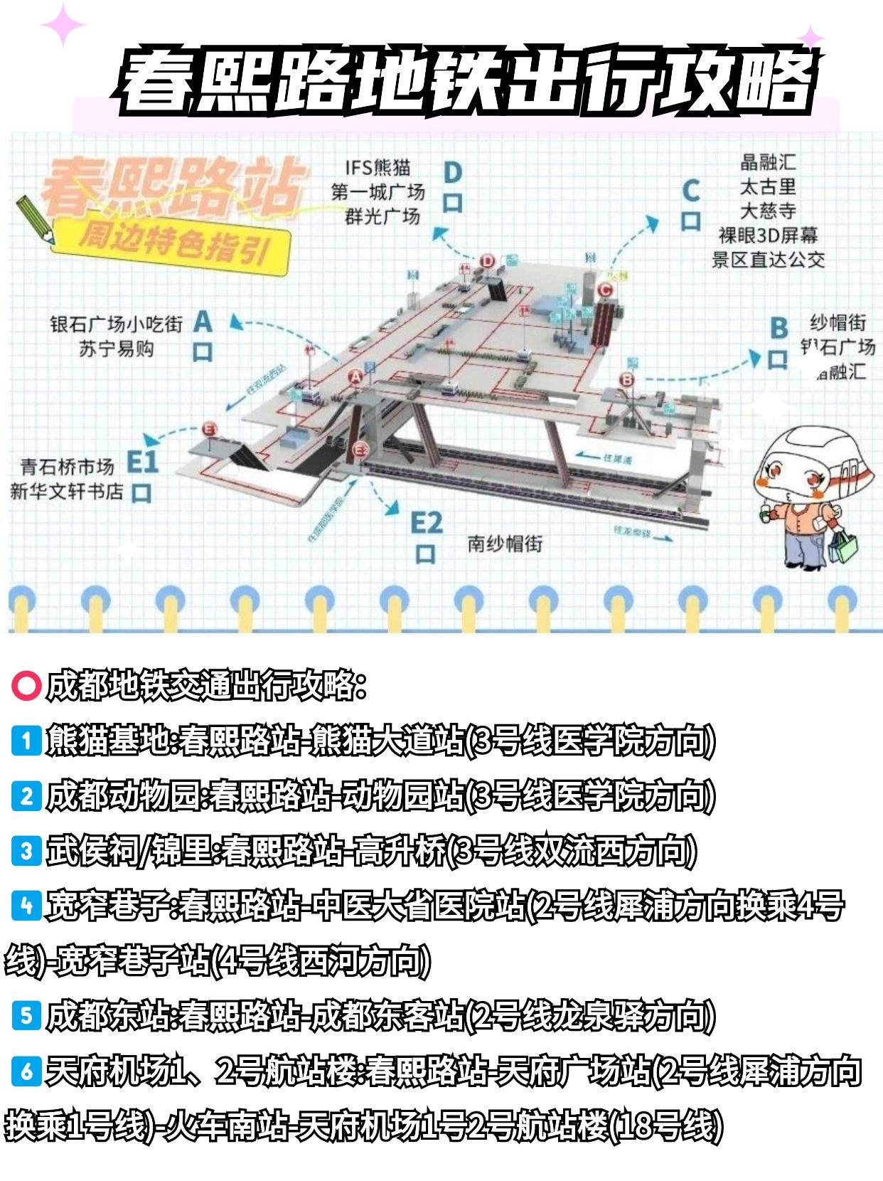 成都春熙路出行,游玩路线,成都春熙路行李寄存攻略!