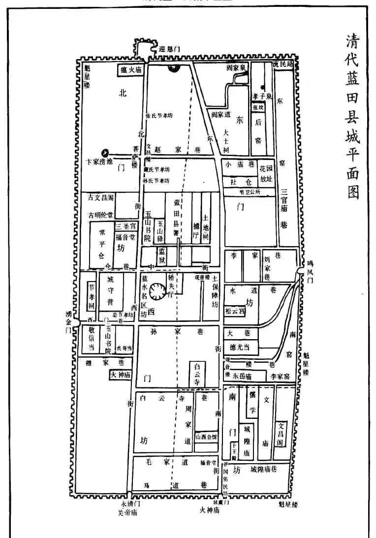 57平方公里,约占现在蓝田县城建成区面积(12平方公里)的1/20.