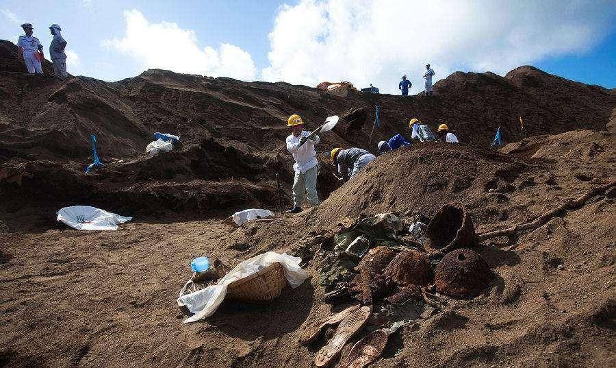 硫磺岛现状孤悬海外的太平洋火山岛,1.2万具尸骨未收敛成为坟场
