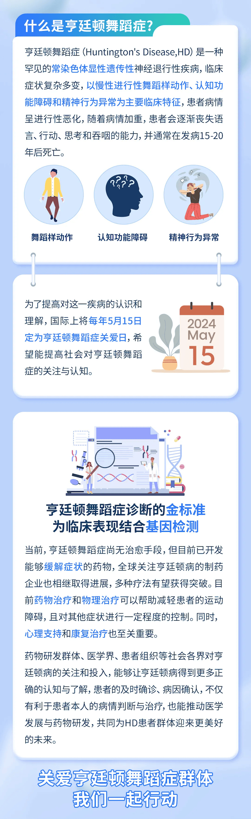 5.15 亨廷顿舞蹈症关爱日丨关爱始于关注