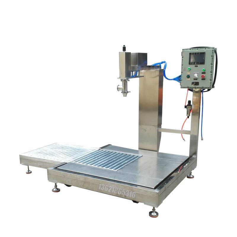 半自动灌装机 1000公斤吨桶苯丙乳液灌装机