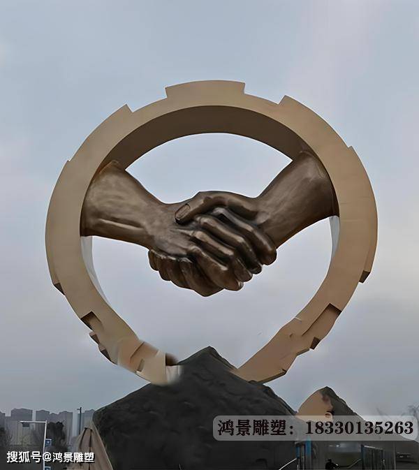 军工企业文化不锈钢雕塑标志树立了良好的品牌形象