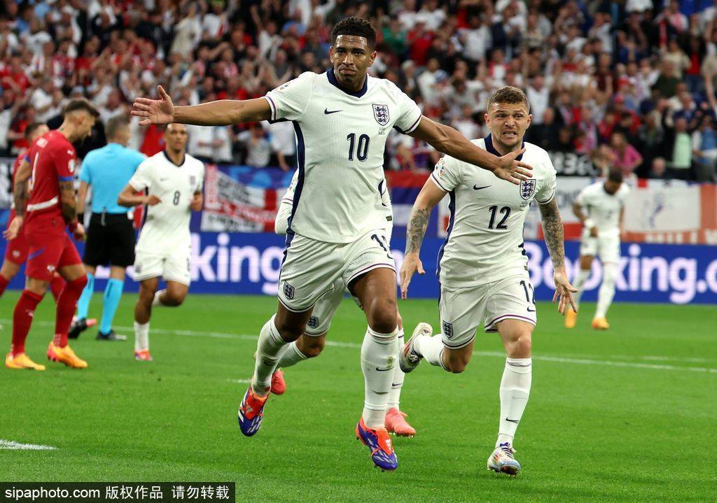 欧洲杯-贝林厄姆头槌破门 英格兰1-0塞尔维亚迎开门红