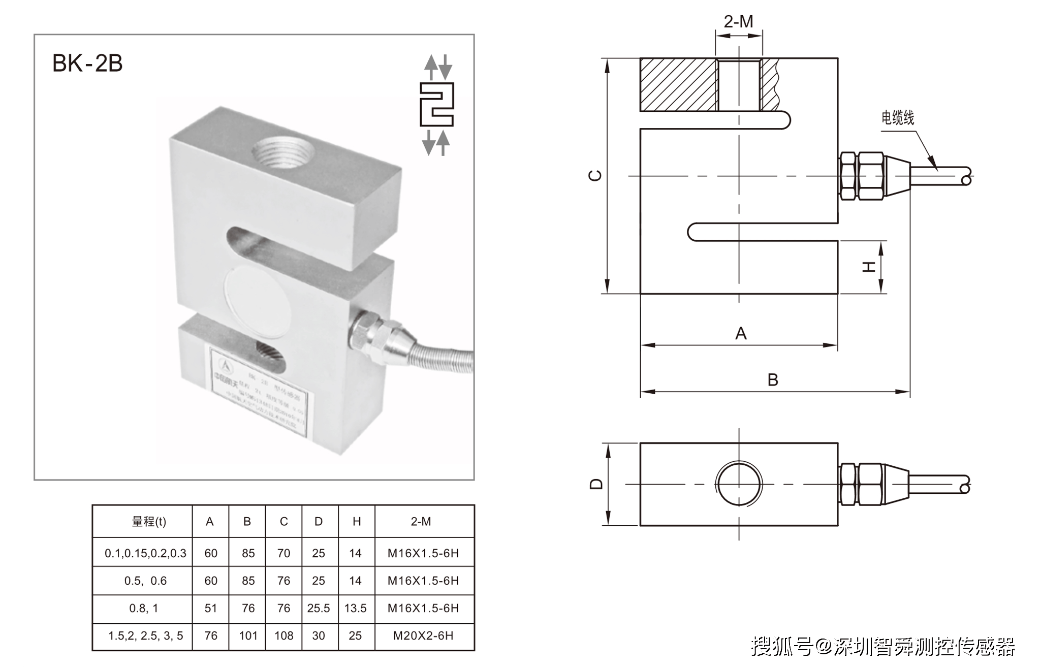 称重传感器内部结构图片