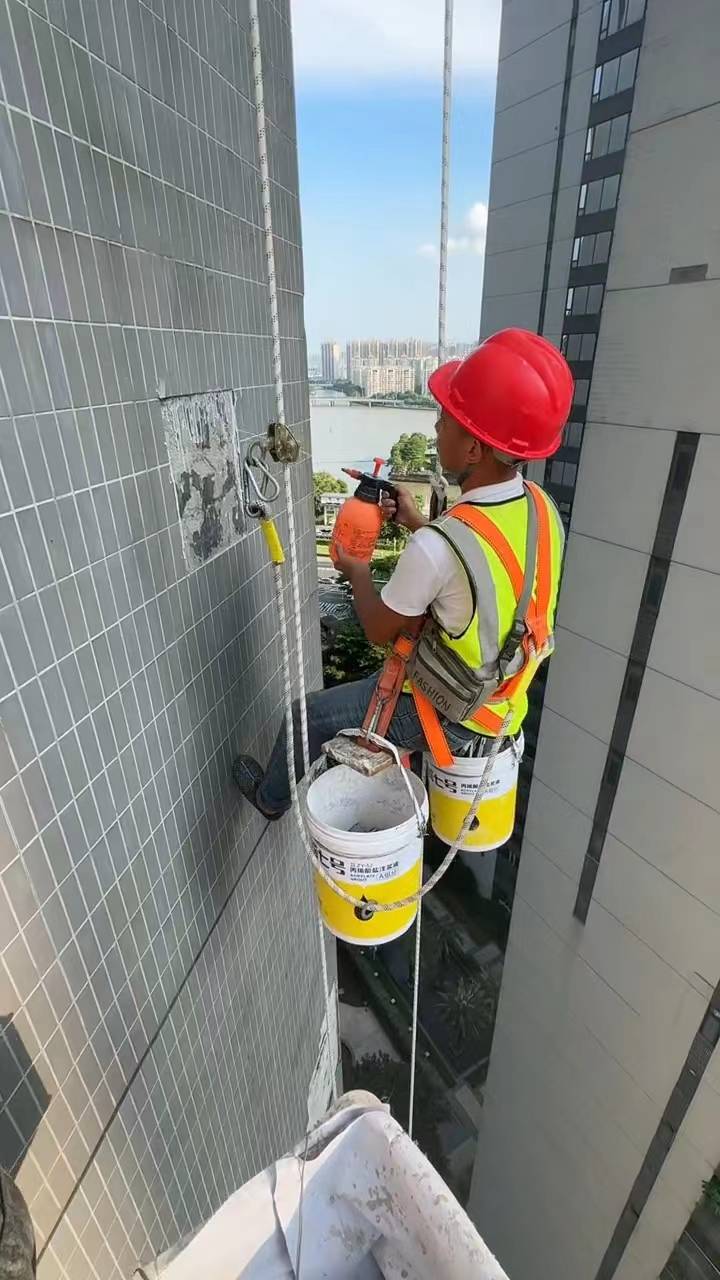 上海出檐多 挑檐多高空作业 难度大的蜘蛛人吊绳作业