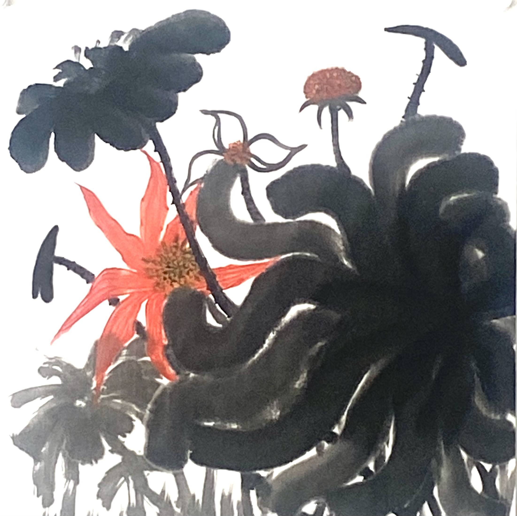 国画大师朱祖国荷韵系列作品欣赏