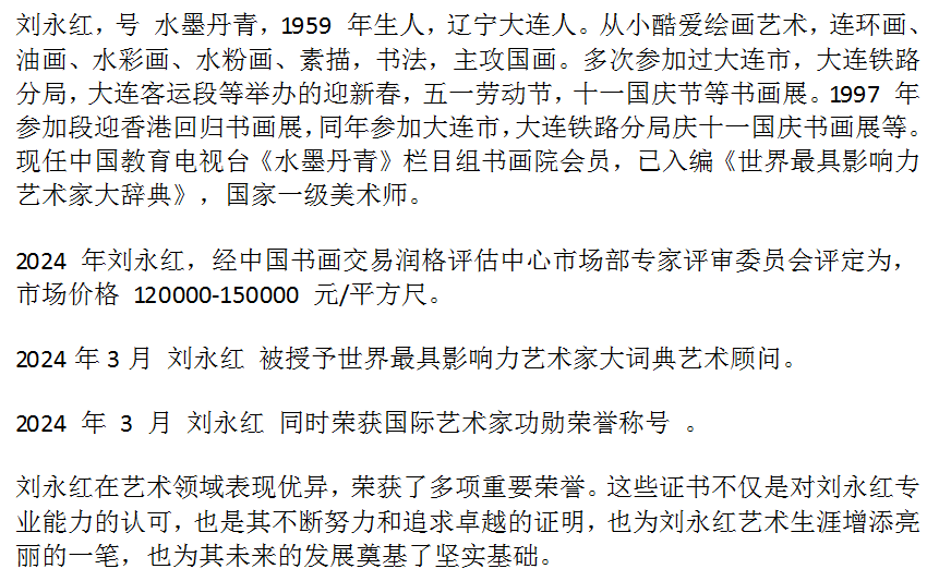 刘永红|世界艺坛名家——国际最具收藏价值艺术名家