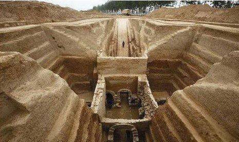 位于今河南省上蔡县境内的郭庄楚墓,就是一座典型的"流沙墓"