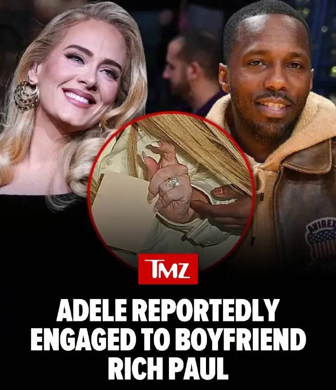 男友向Adele求婚成功 Adele戴巨大钻戒出街