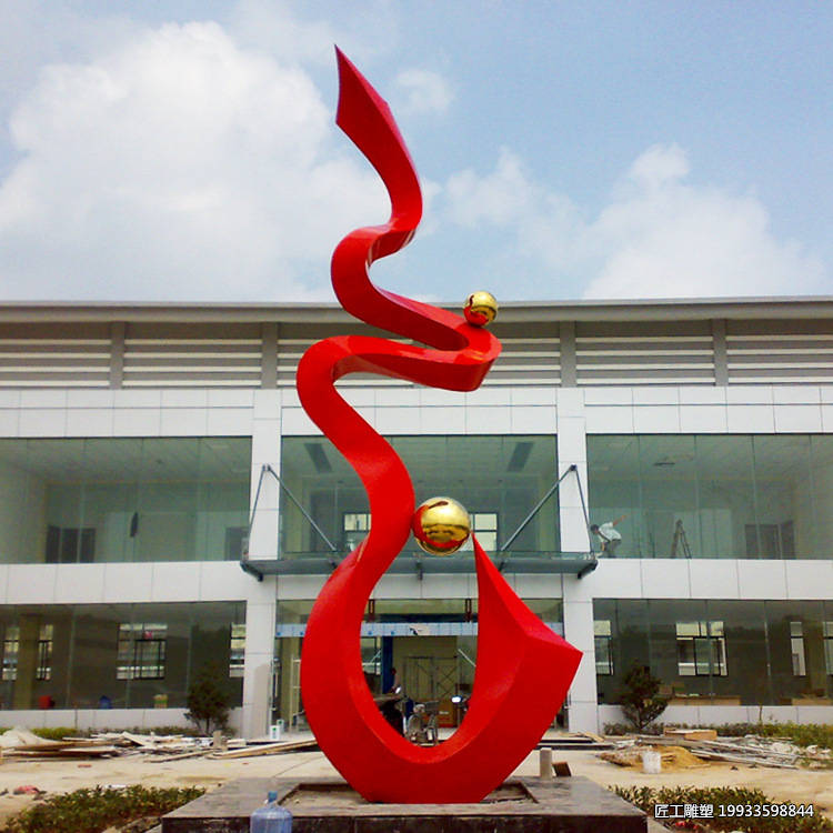 不锈钢纽带异形雕塑 户外景观大型装饰摆件小品