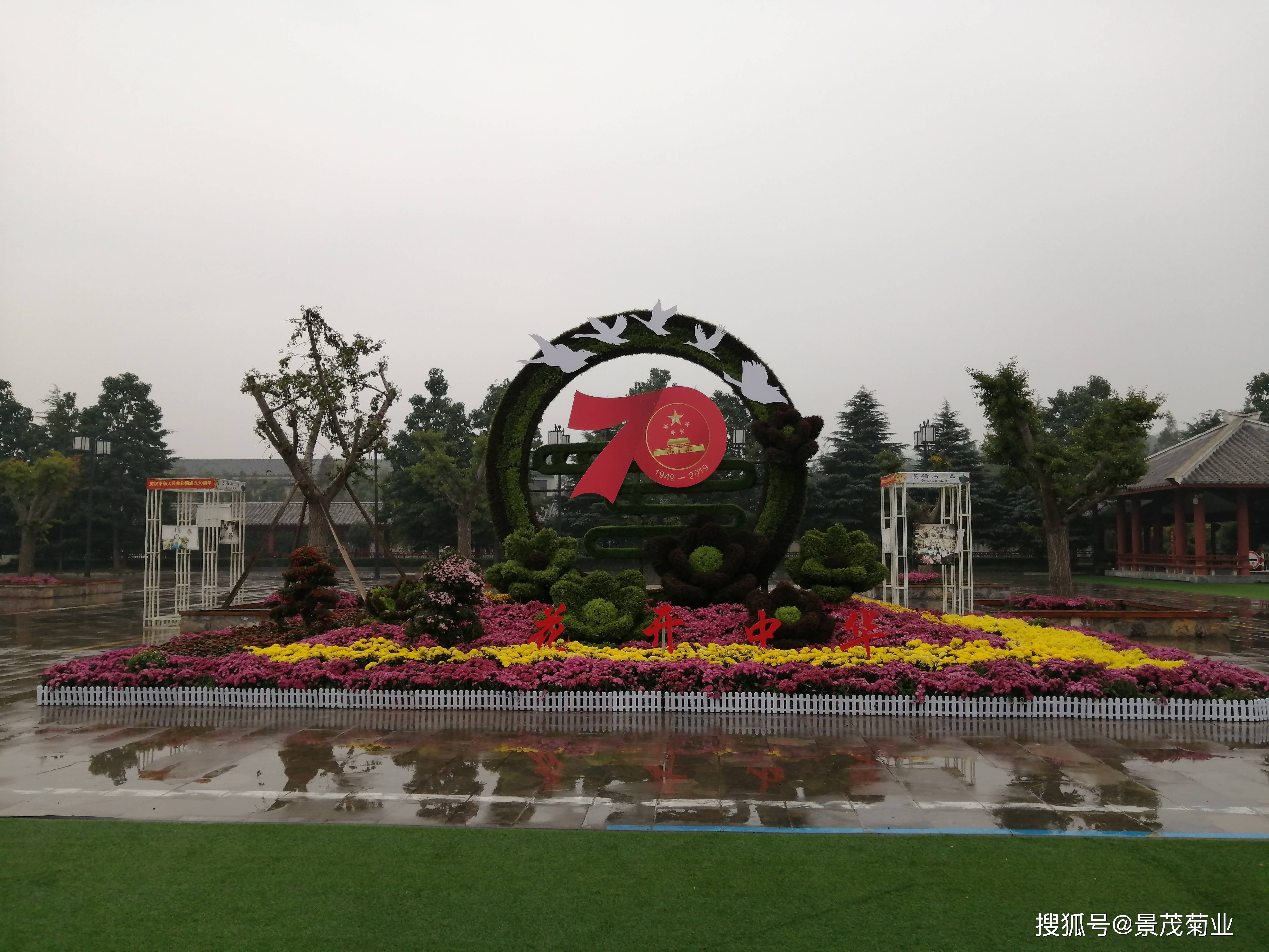 往届菊花展案例—2019年芒砀山菊花展(菊花展厂家)_造型_汉博苑_展暨