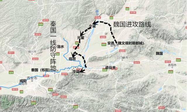 魏军自少梁缺口涌入关中平原东北部,屡战屡胜,将战线从黄河推进到泾河