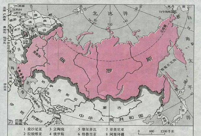 俄罗斯的地理位置图片
