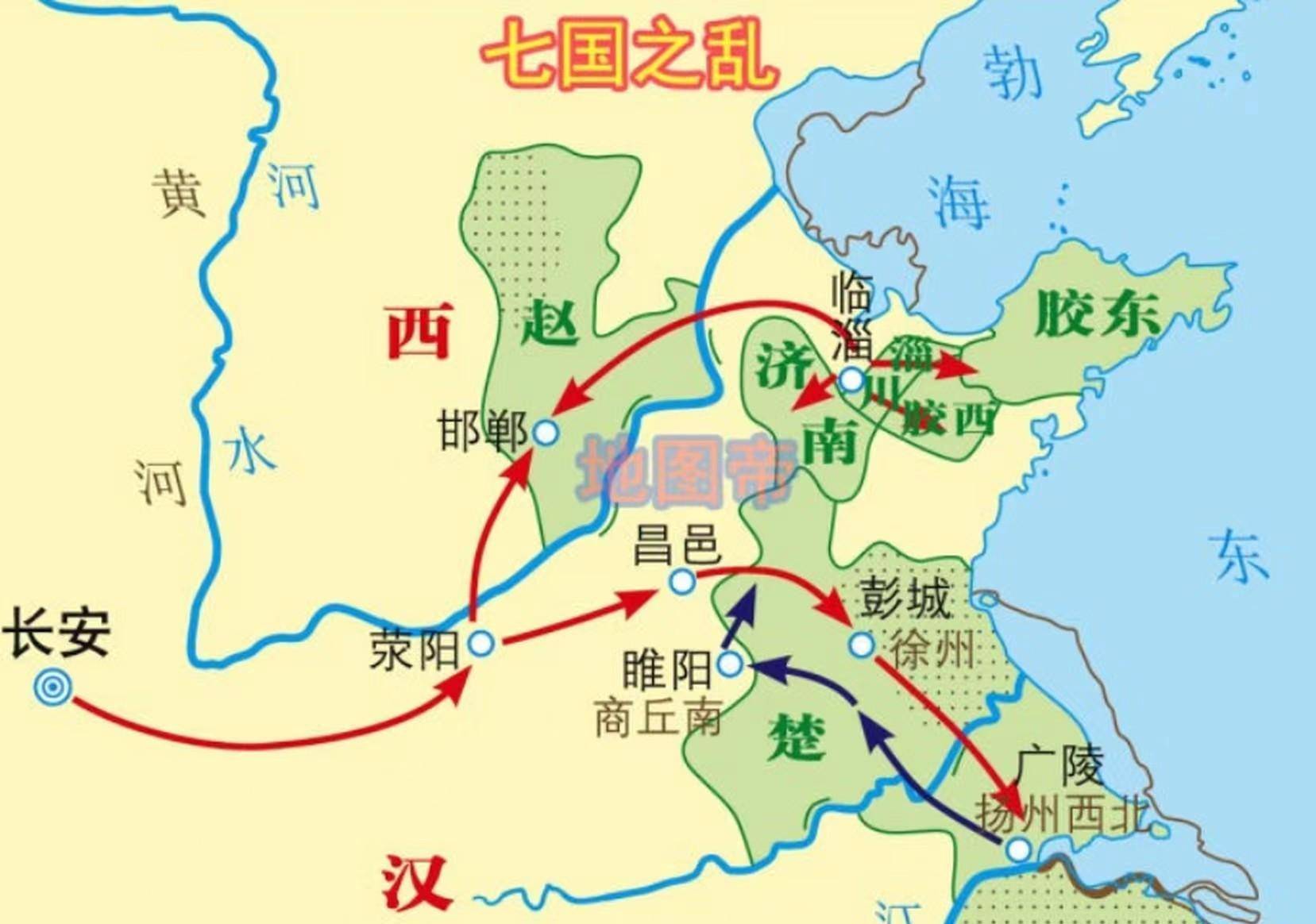 七国争霸时的地图图片