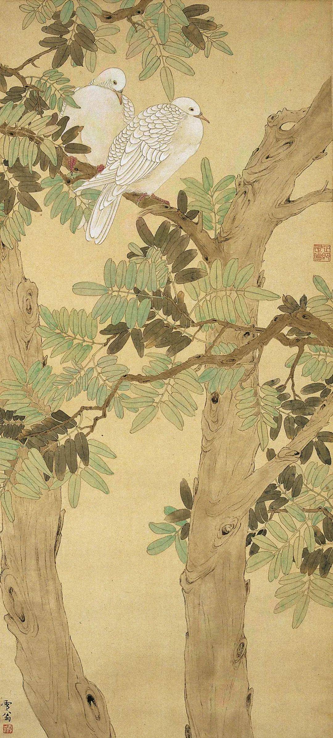 不愧是大师,陈之佛的工笔花鸟简直绝了,精致细丽又富有装饰色彩