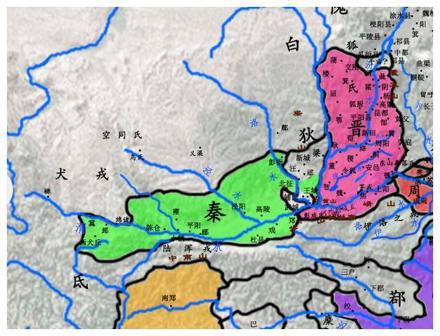 嬴渠梁时期地图图片