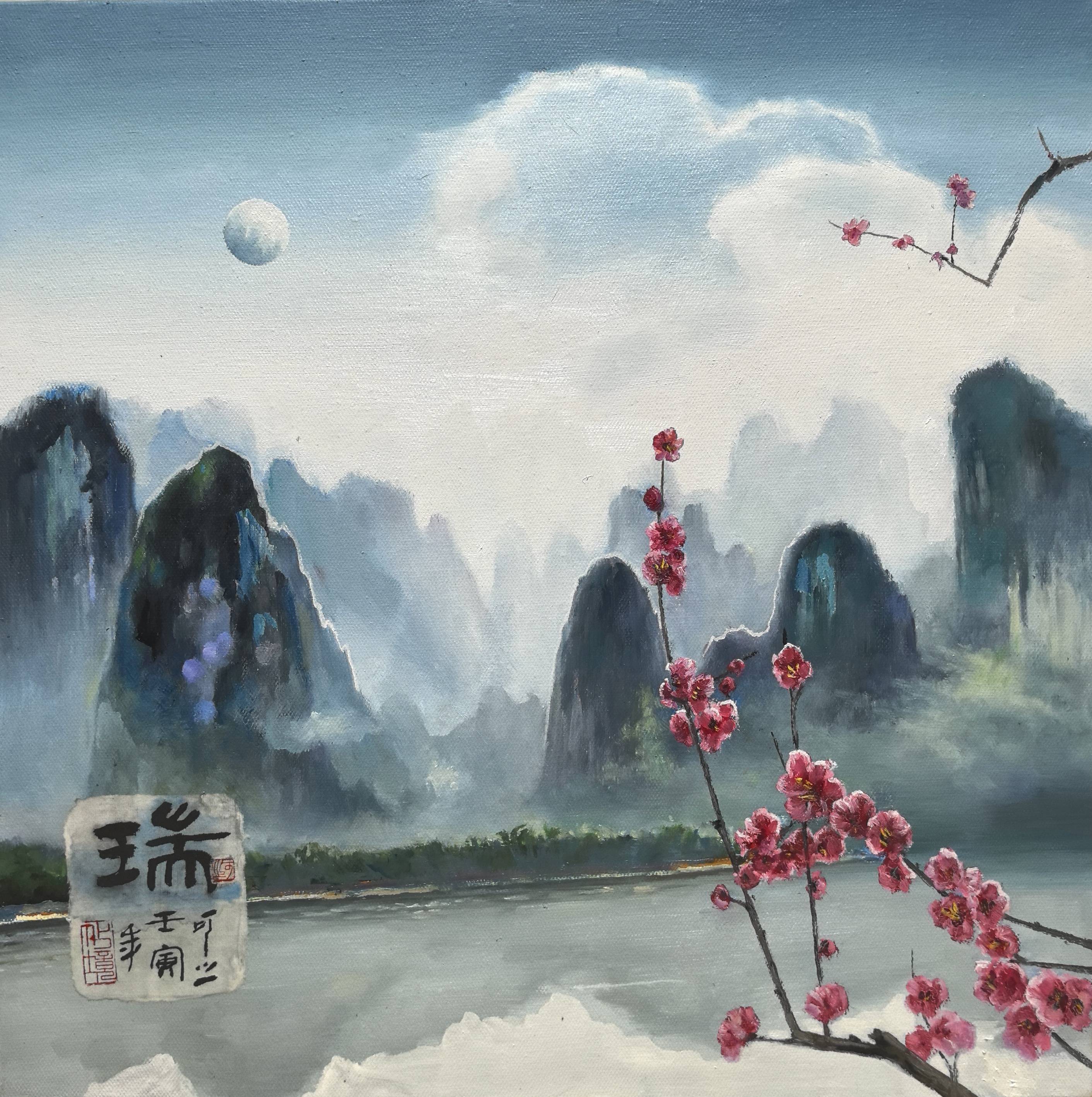 陈可之油画|桂林山水|《瑞》