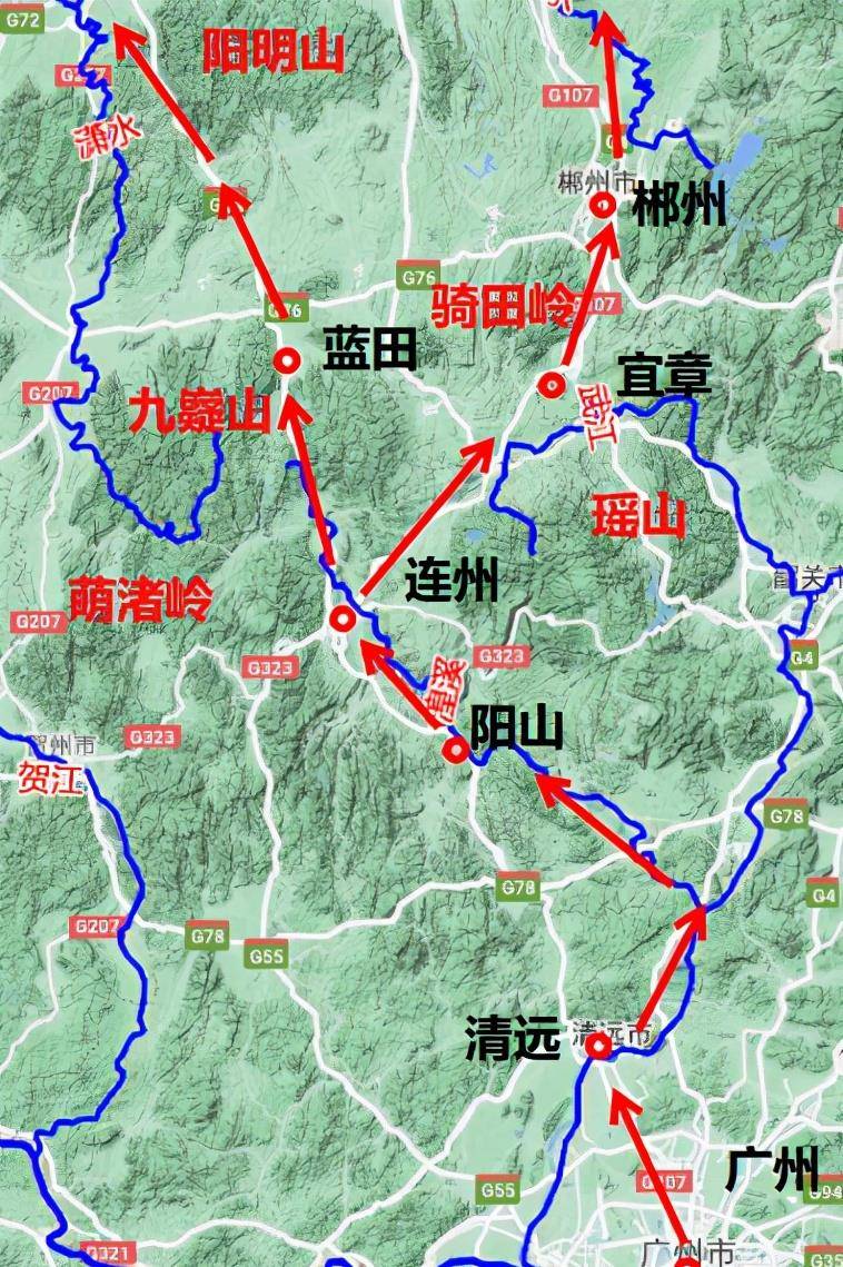 连州为广州北入湖南的枢纽,为兵家必争之地.