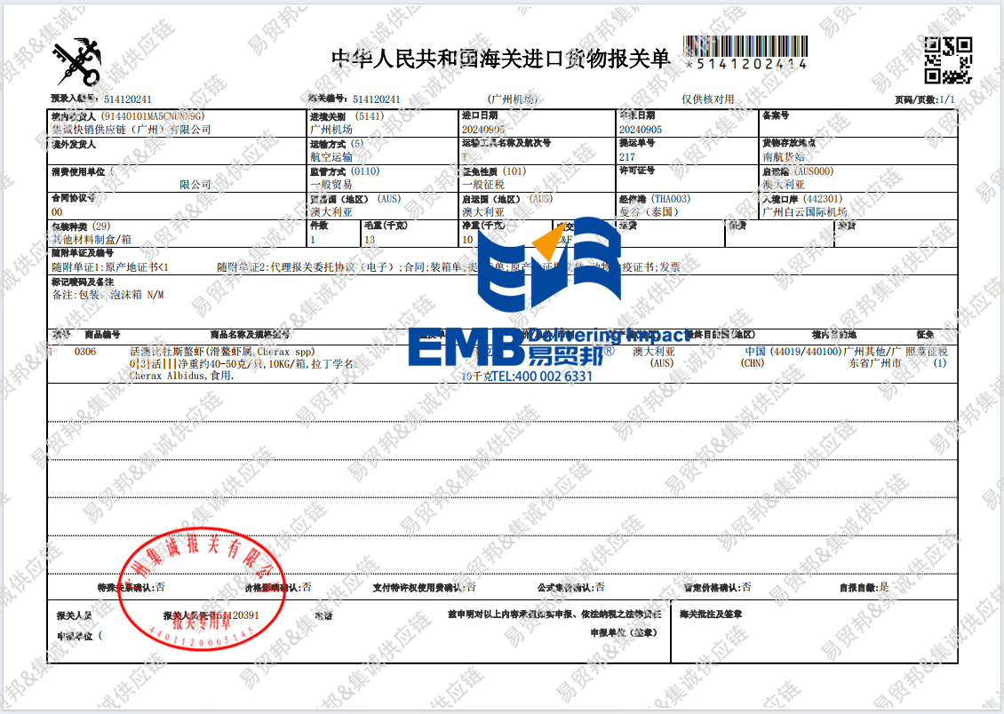 进口报关图片